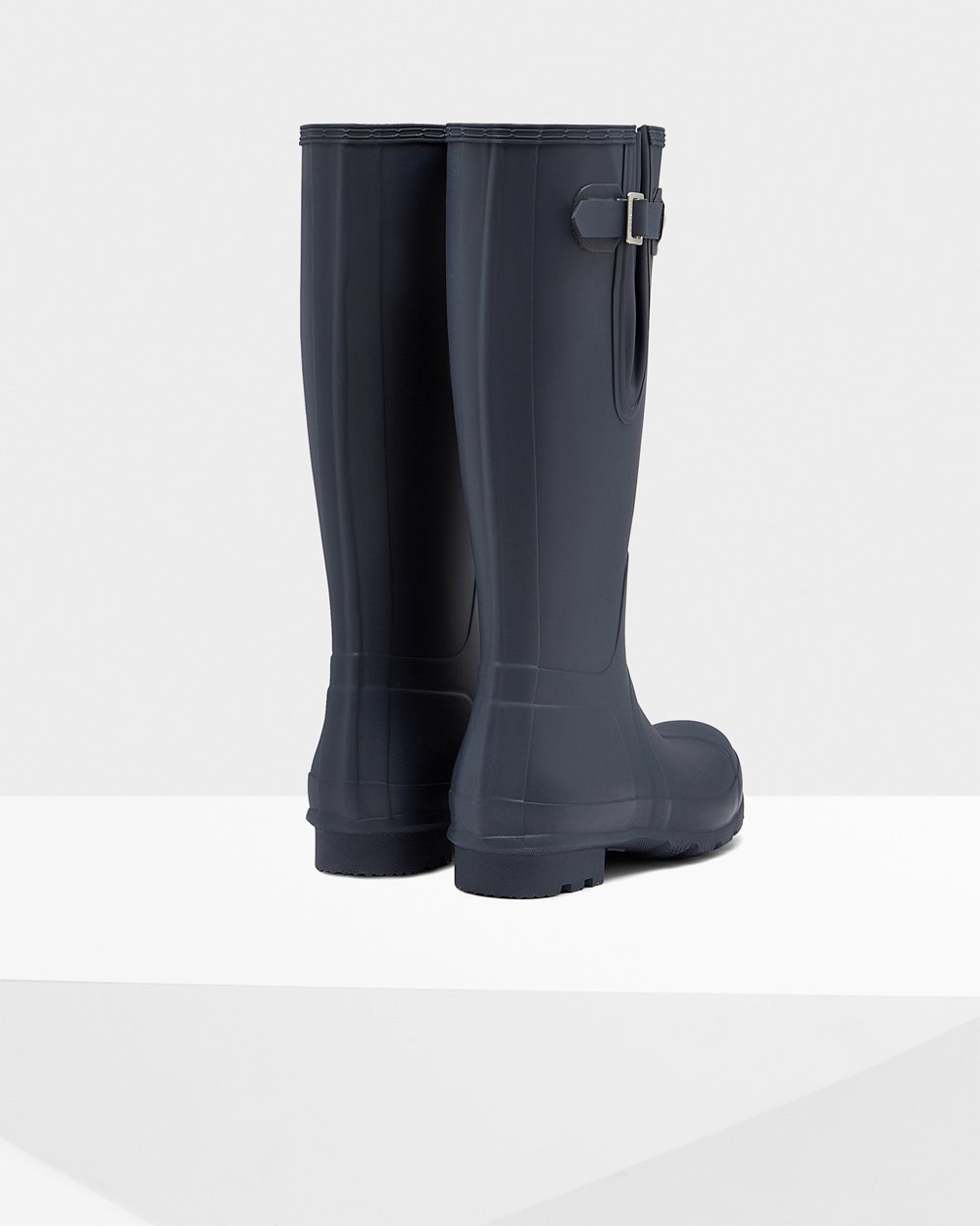 Botas de Lluvia Altas Hunter Hombre - Original Side Adjustable - Azul Marino - VHSMJFO-49